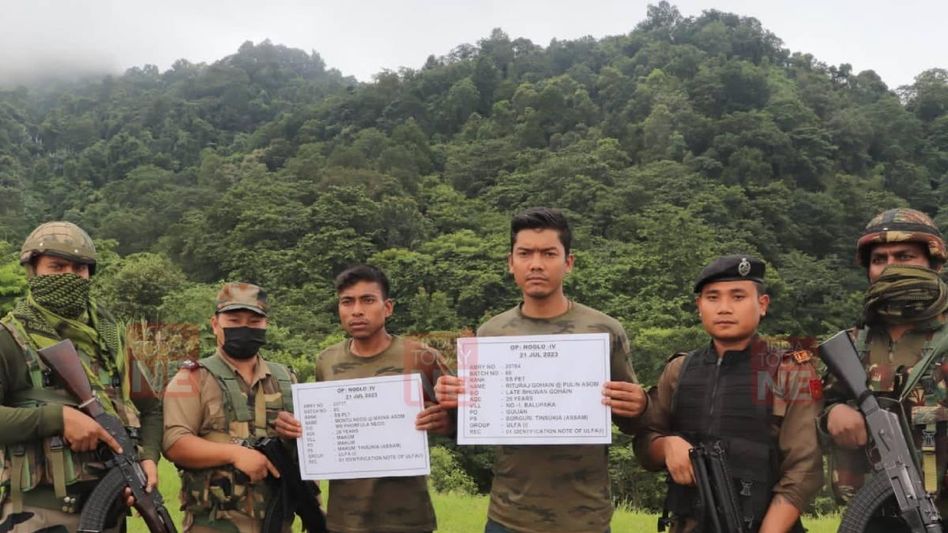 Assam Rifles apprehend two hardcore ULFA-I cadres in Arunachal’s Tirap district Assam Rifles apprehend two hardcore ULFA-I cadres in Arunachal’s Tirap district