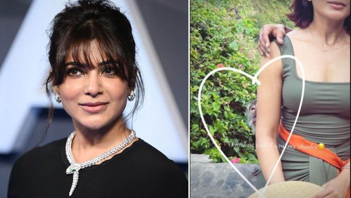 Samantha Ruth loses her sunglasses to Bali monkey