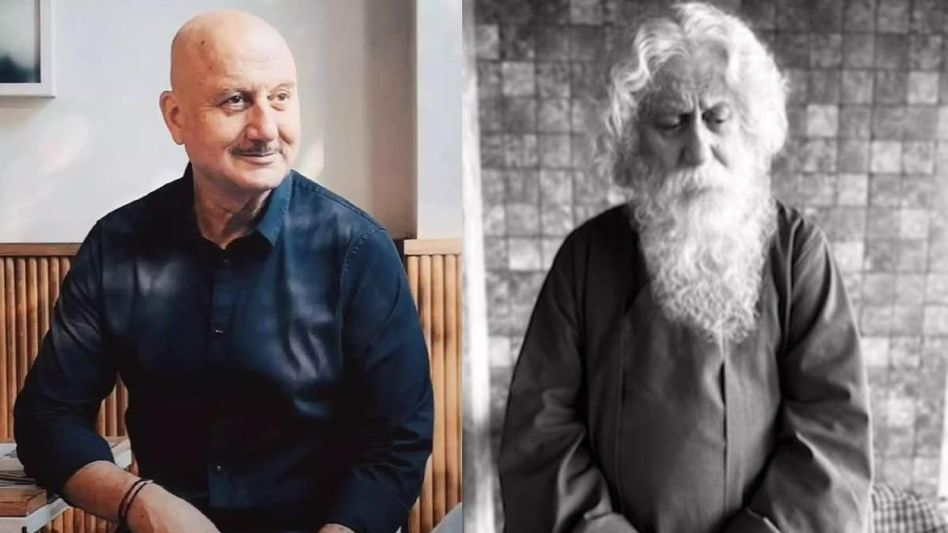 Anupam Kher reacts to backlashes surrounding his portrayal of Rabindranath Tagore, says "Can live with it" Anupam Kher reacts to backlashes surrounding his portrayal of Rabindranath Tagore, says "Can live with it"