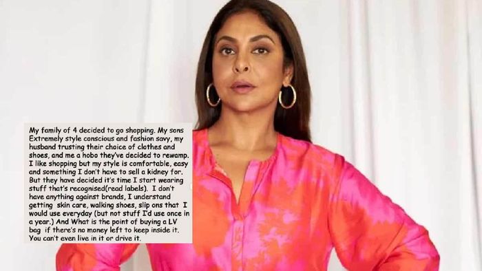 Shefali Shah wears branded clothes because her son asked her to do so