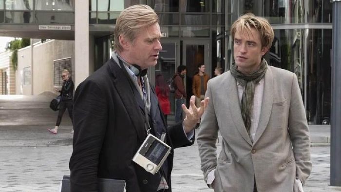 Christopher Nolan and Robert Pattinson