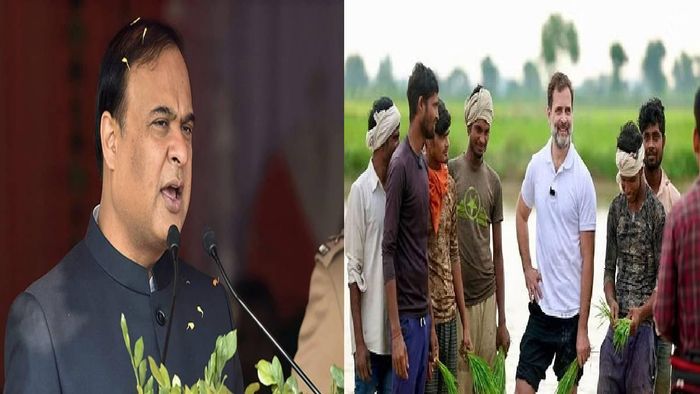 Assam Chief Minister Himanta Biswa Sarma (L), Rahul Gandhi (R)