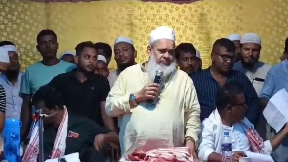AIUDF chief Badruddin Ajmal says, "I'll wear a saree and not eat meat for five years if UCC implemented" AIUDF chief Badruddin Ajmal says, "I'll wear a saree and not eat meat for five years if UCC implemented"