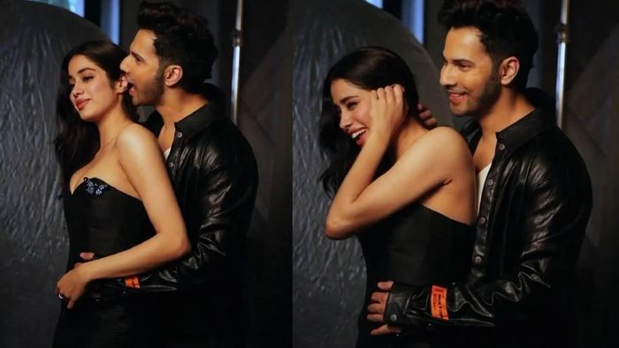 Fans school Varun Dhawan for biting Janhvi Kapoor's ear