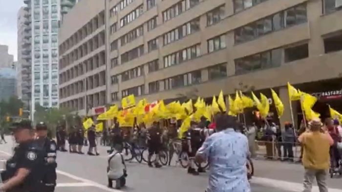 Pro-Khalistan protests erupt in Toronto as Indian community stands united in counter-demonstration