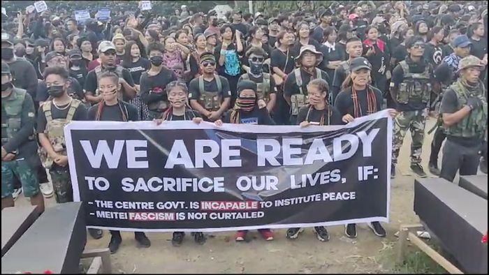 Massive rally in Churachandpur district