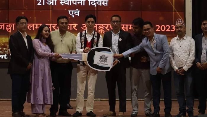 Journalist were give awards by Press Club of Sikkim