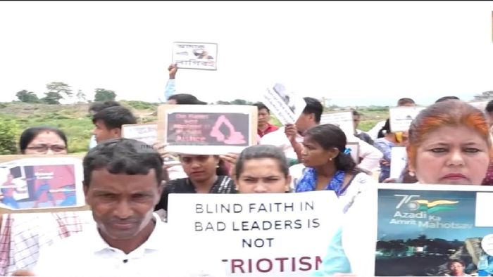 Massive protest is underway at Silsako