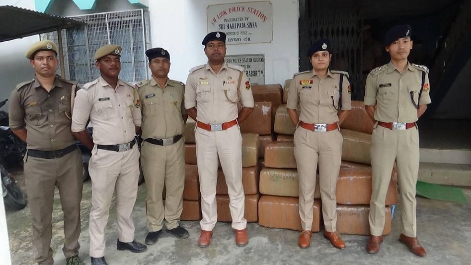 Manipur police destroy massive cache of narcotics in Imphal West Manipur police destroy massive cache of narcotics in Imphal West