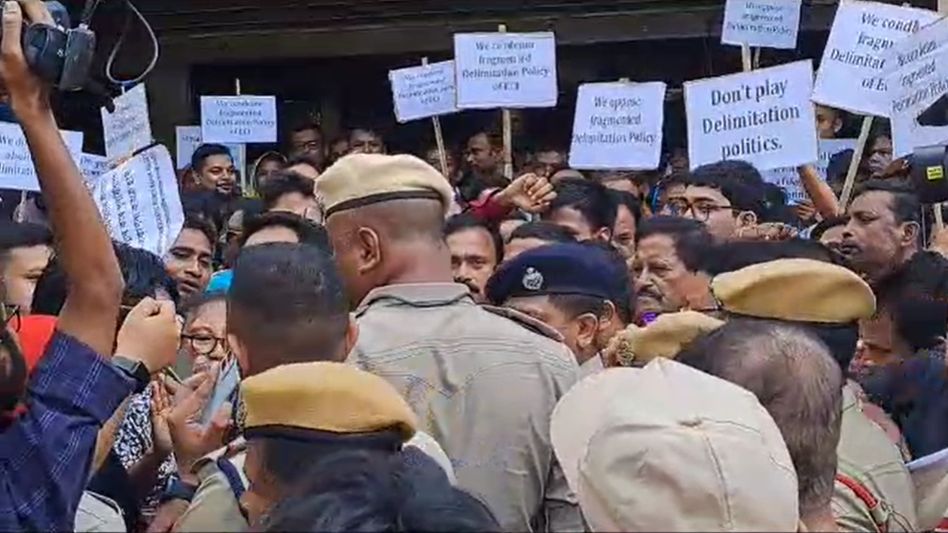 Assam: Several organisation holds massive rally opposing delimitation of constituencies in Silchar  Assam: Several organisation holds massive rally opposing delimitation of constituencies in Silchar