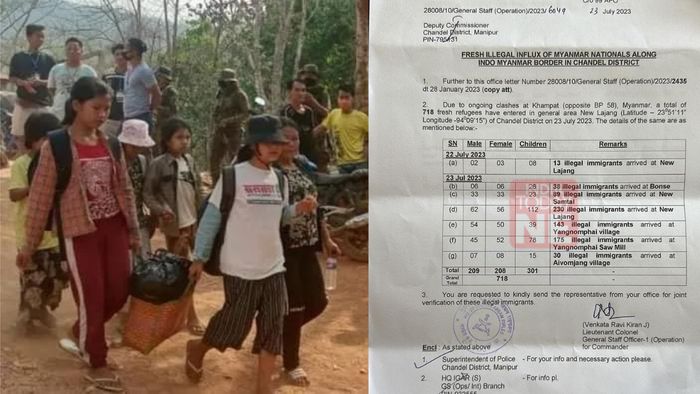 718 from Myanmar entered Manipur on July 22-23