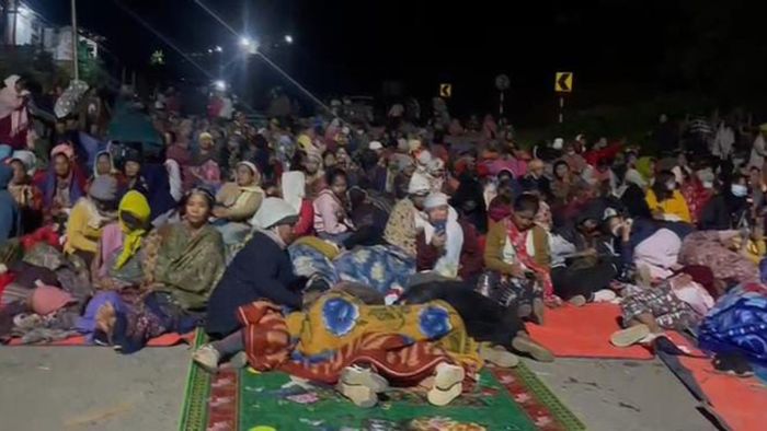 Kuki-Zo women demand removal of security forces from Moreh