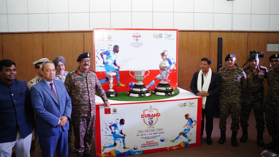 Meghalaya: Durand Cup Trophies unveiled in Shillong Meghalaya: Durand Cup Trophies unveiled in Shillong