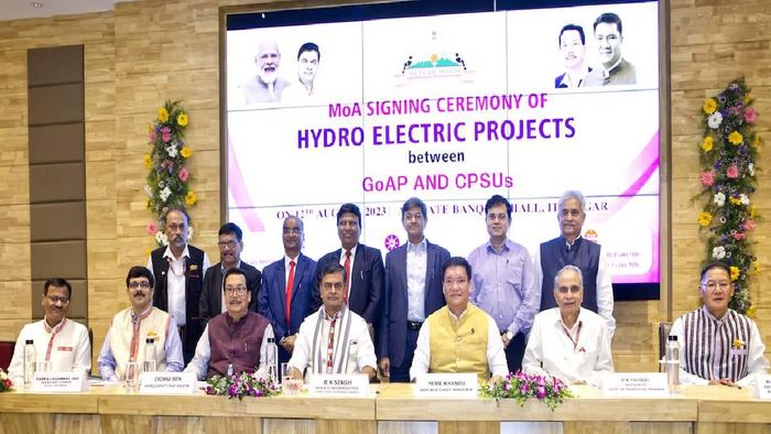 Arunachal government signs MOA with PSUs for 12 new dam projects