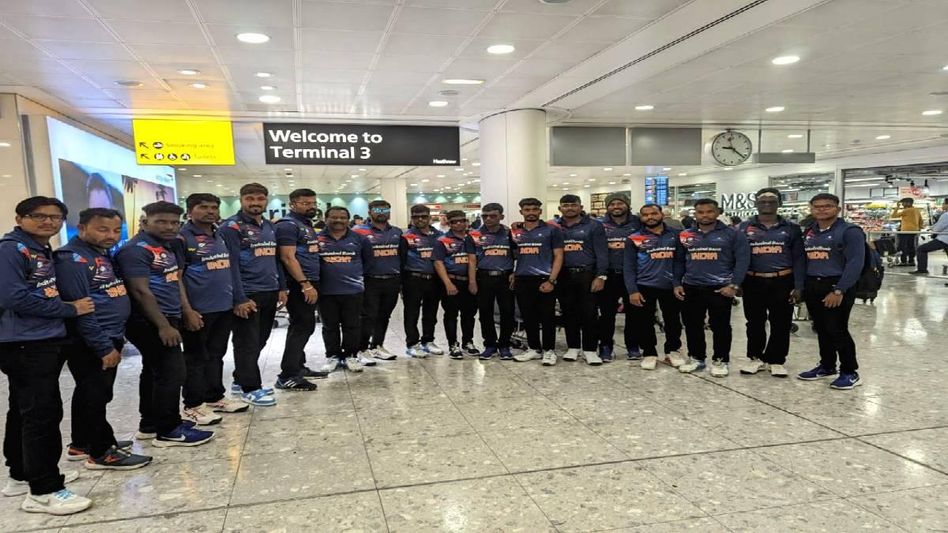 Indian men's blind cricket team reaches London for IBSA World Games Indian men's blind cricket team reaches London for IBSA World Games
