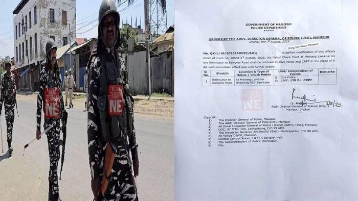 Police and CRPF to take charge of checkpoint at Moirang Lamkhal