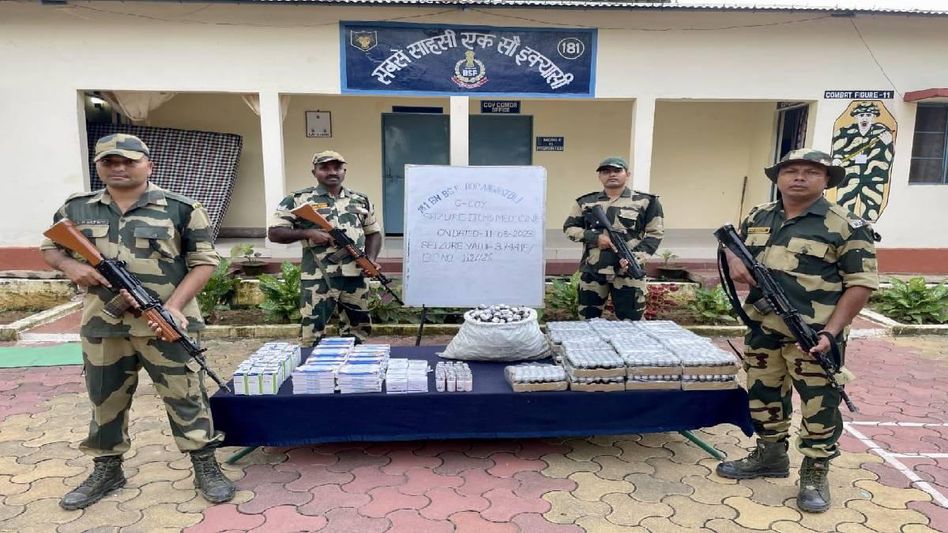 Meghalaya: BSF seizes medicines worth Rs. 3.74 lakh on India-Bangladesh border Meghalaya: BSF seizes medicines worth Rs. 3.74 lakh on India-Bangladesh border