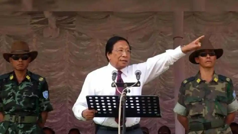 Flag and constitution integral to sovereignty, declares Thuingaleng Muivah at 77th Naga Independence Day Flag and constitution integral to sovereignty, declares Thuingaleng Muivah at 77th Naga Independence Day