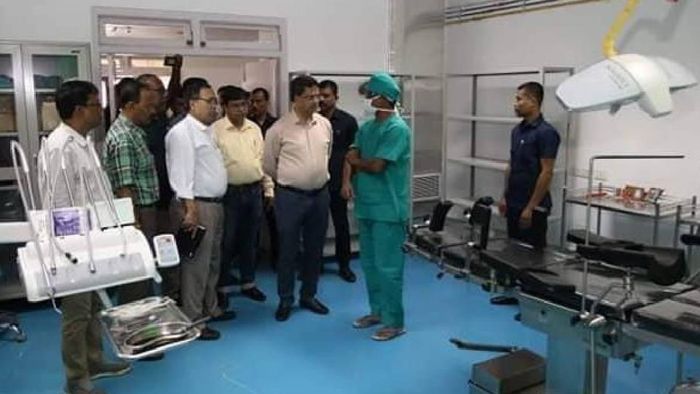 Tripura CM Dr Manik Saha inspecting state's first dental college