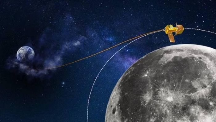 Chandrayaan-3 nearing the Moon surface