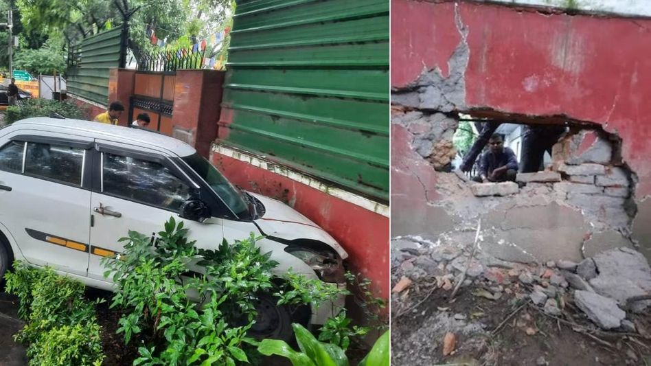 Arunachal: Cab driver rams into Union Minister Kiren Rijiju's official residence in Delhi Arunachal: Cab driver rams into Union Minister Kiren Rijiju's official residence in Delhi