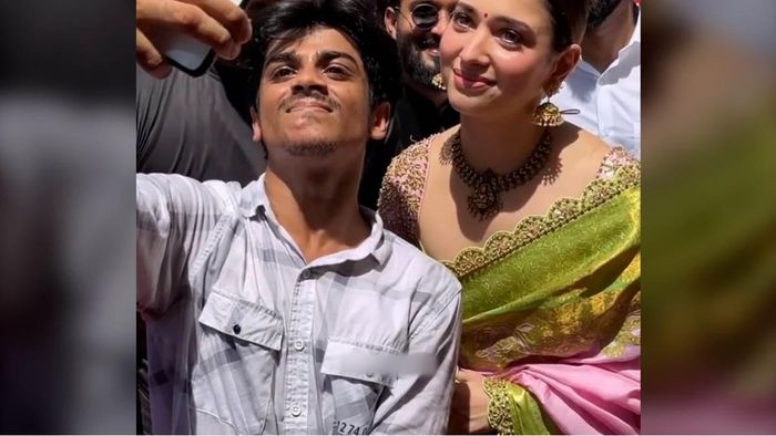 Tammanah Bhatia's fan breaches security to meet her