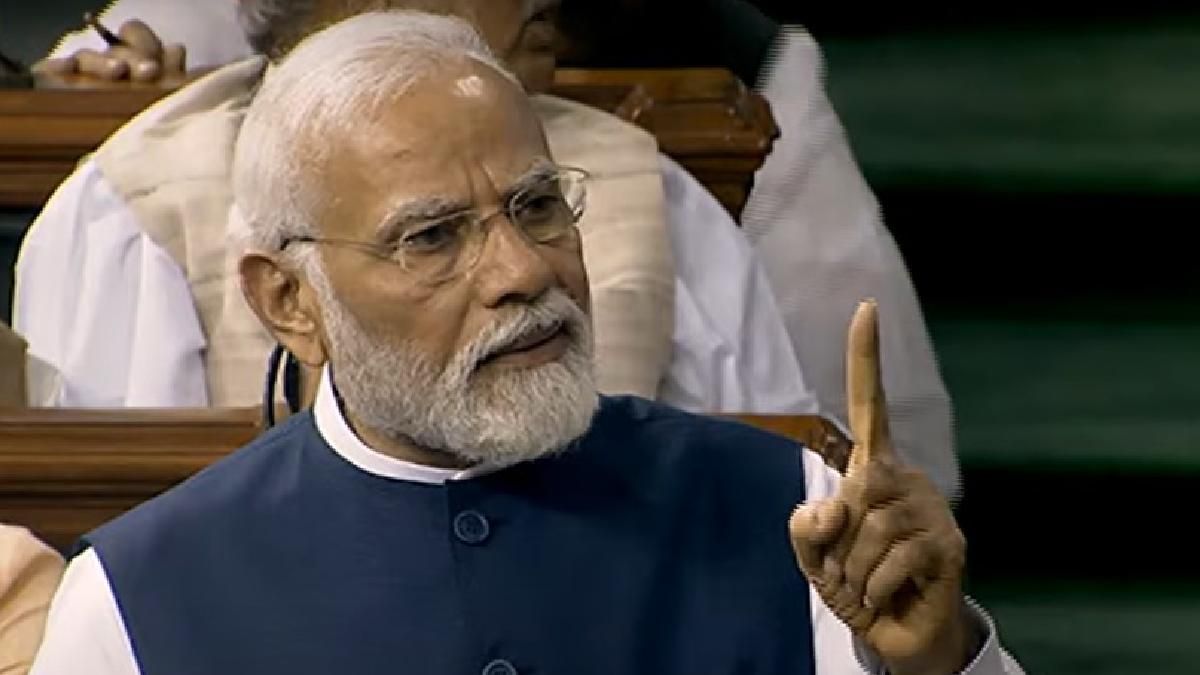 PM Modi draws on history: Aizawl bombing to Nehru's 1962 speech, attacks Congress in parliament