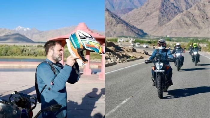 China takes people's land, but PM denies it, says Rahul Gandhi during Ladakh visit