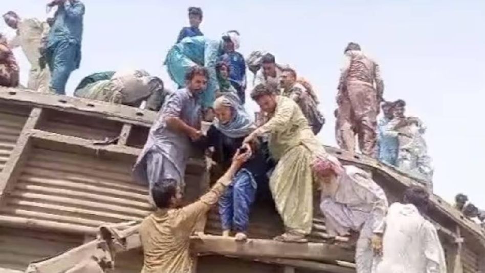 At least 22 killed, 80 injured after 10 coaches of passenger train derail in Pakistan At least 22 killed, 80 injured after 10 coaches of passenger train derail in Pakistan