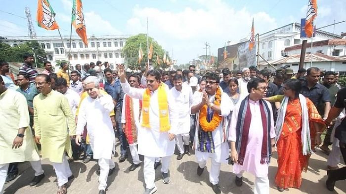 Tripura by-poll: BJP candidates file nominations, CM Manik Saha confident of victory