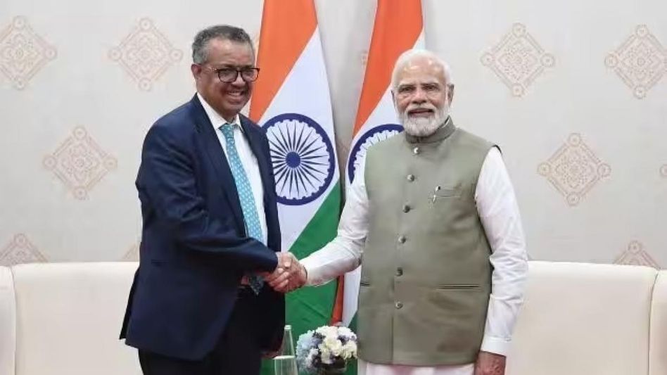 PM Modi extends greetings to WHO Director-General prior to International Conference on Traditional Medicine PM Modi extends greetings to WHO Director-General prior to International Conference on Traditional Medicine
