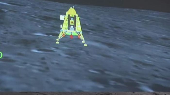 Chandrayaan Touches Down Safely on Lunar Surface