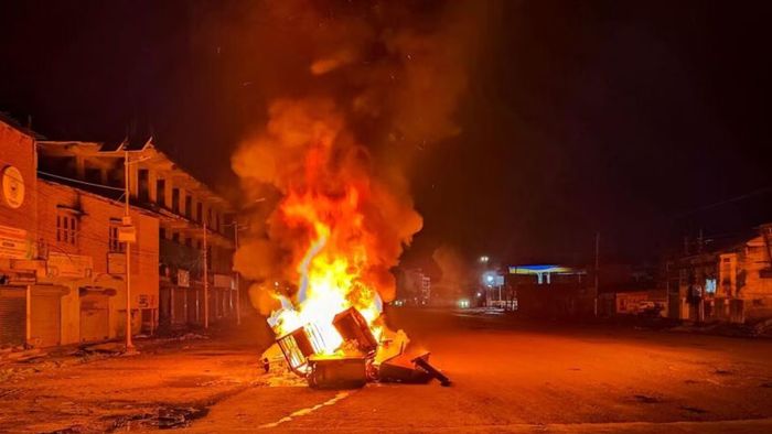 Fresh incident of arson reported from Langol in Imphal West