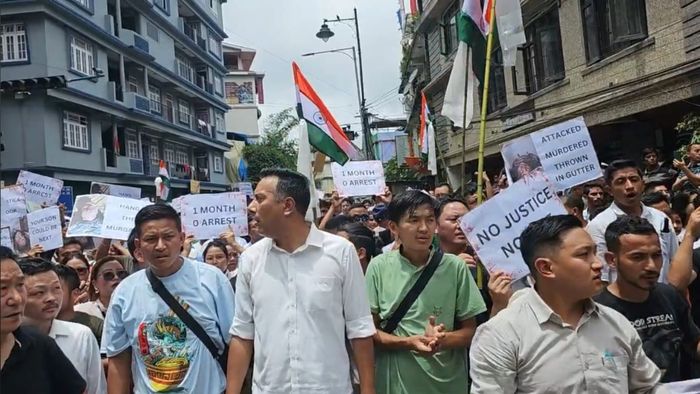 Locals take out rally against alleged murder of student leader in Sikkim