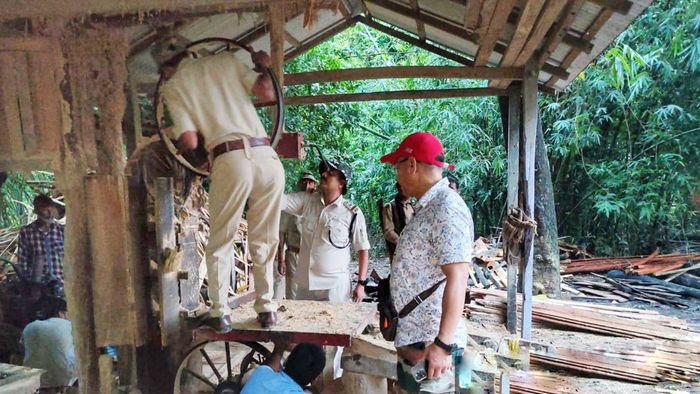 Four illegal sawmills, timber seized in Dhubri district