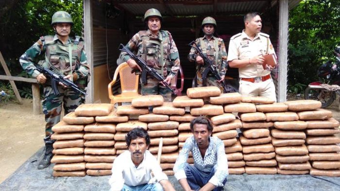 Assam Rifles seize marijuana worth Rs 1 crore in Dhalai district