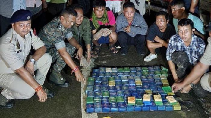 Four Manipur residents arrested in Cachar with suspected heroin