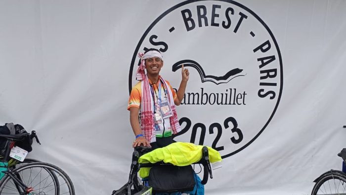 With just 6 hours of sleep Assam's Ripunjoy Gogoi completes Paris-Brest-Paris 1,200 km cycling event