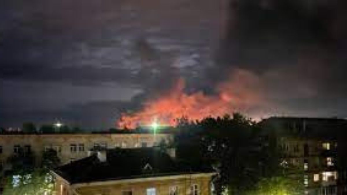 Massive fire breaks out at Russian airport, planes damaged in biggest drone attack in Pskov