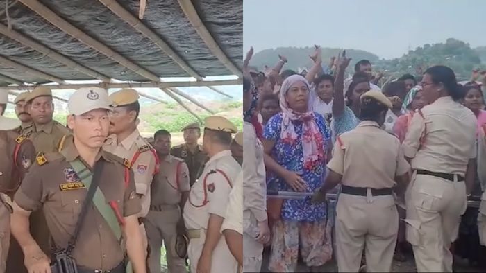 Residents stage heated protest at Silsako Beel amid state government's renewed eviction drive