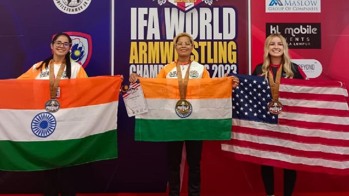 Arunachal's Onam Gamno clinches gold at World Arm Wrestling Championship in Kuala Lumpur
