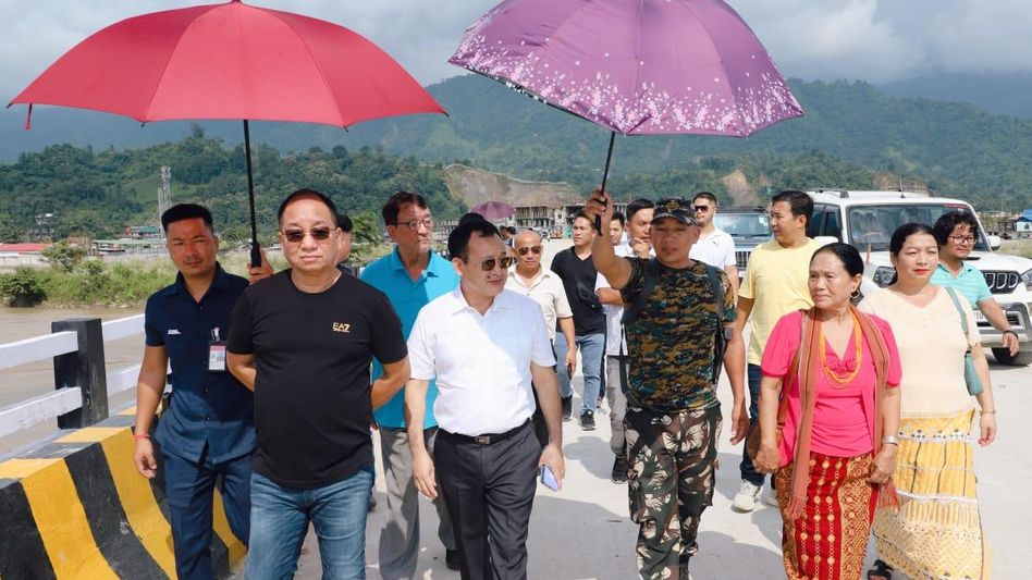 Arunachal: Lekhi-Borum bridge in Itanagar opens for traffic ahead of inauguration Arunachal: Lekhi-Borum bridge in Itanagar opens for traffic ahead of inauguration
