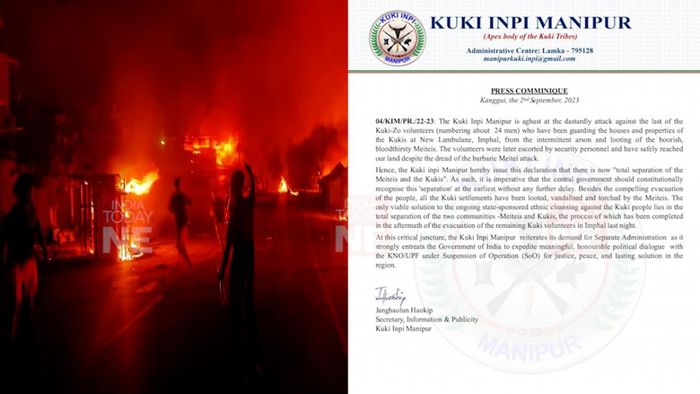 Kuki group ask government to expedite dialogue for separate administration after evacuation