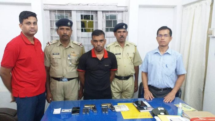 One arrested with firearms allegedly brought from Nagaland