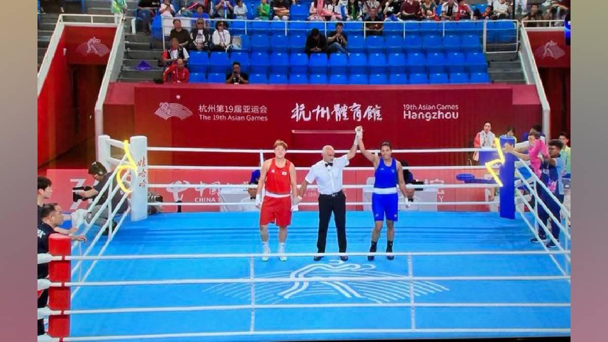 Asian Games 2023: Assam's Lovlina Borgohain has entered the semi finals of women's boxing in 75 kg category event