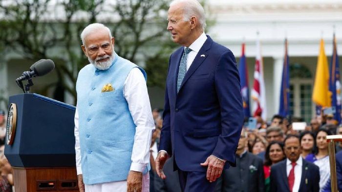 Prime Minister Narendra Modi (L), US President Joe Biden (R)
