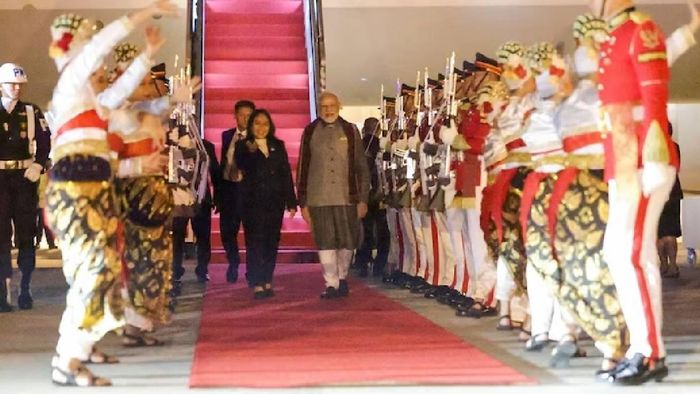 Prime Minister Narendra Modi lands in Jakarta to attend Asean-India, East Asia summits