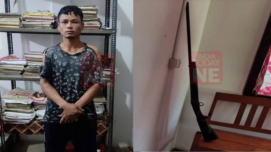 Assam: Hailakandi youth arrested for brandishing handmade gun, blank-firing in drunken state Assam: Hailakandi youth arrested for brandishing handmade gun, blank-firing in drunken state