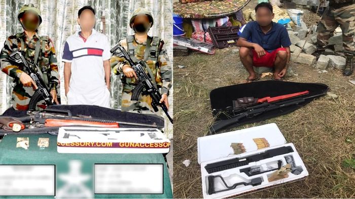 Arms and ammunition recovered in two districts of Mizoram