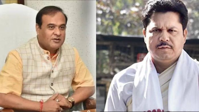 Assam CM Himanta Biswa Sarma (L), Assam Congress chief Bhupen Borah (R)